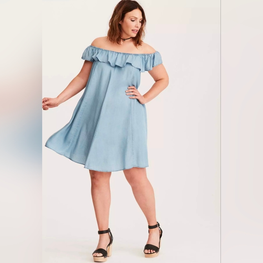 TORRID Off The Shoulder Trapeze Dress New With Tags 4X